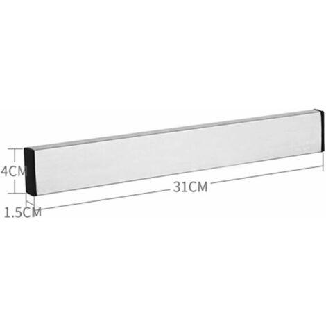 Power Porte-Couteaux, Barre à Couteaux Aimantée, Acier Inoxydable Porte-Couteaux Magnétique pour Support ustensiles de Cuisine et Outils, 31cm (12")