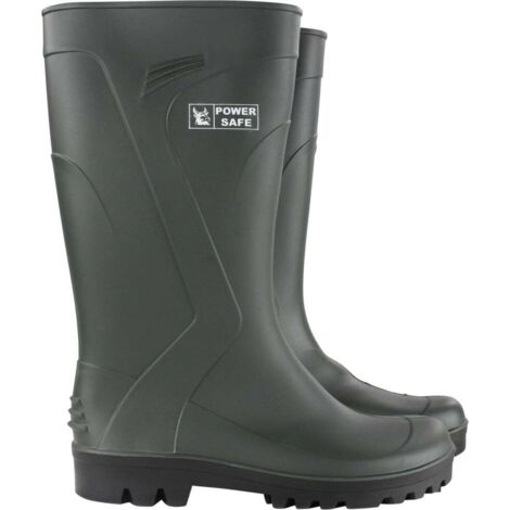 Power Safe Gummistiefel grün-schwarz Arbeitskleidung