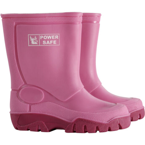 Power Safe Kinderstiefel pink Gummistiefel