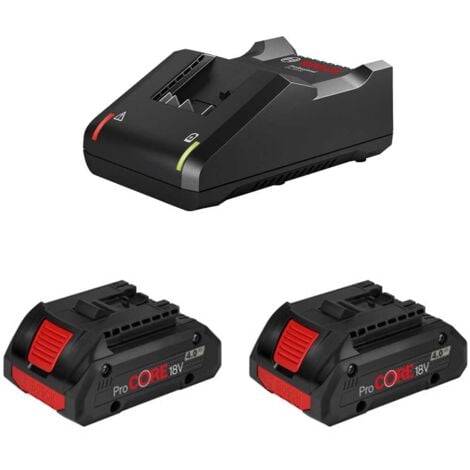 Power Set BOSCH (2 x 18V 4,0 Ah ProCORE + GAL18V-40)