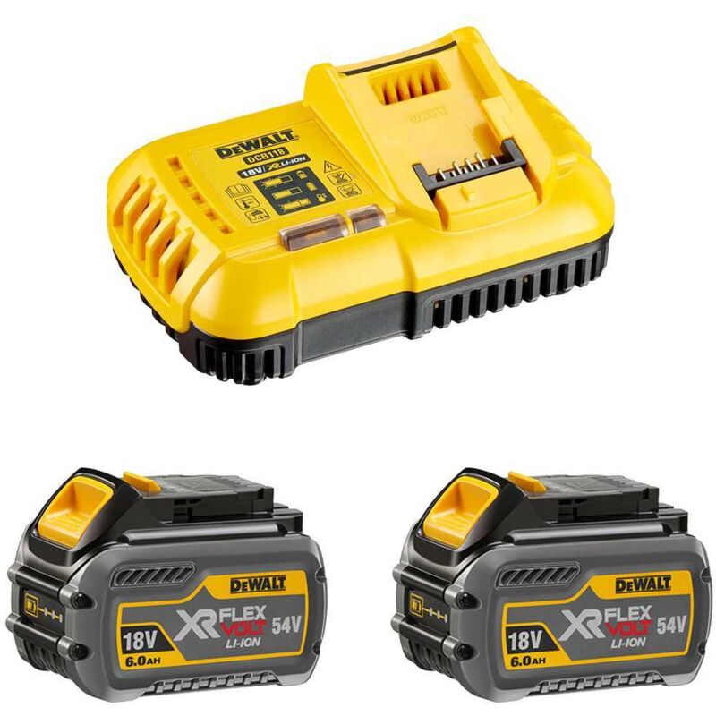 Dewalt - Power Set FlexVolt DCB118T2 (2 x 54V/18V 6,0 Ah + DCB118)
