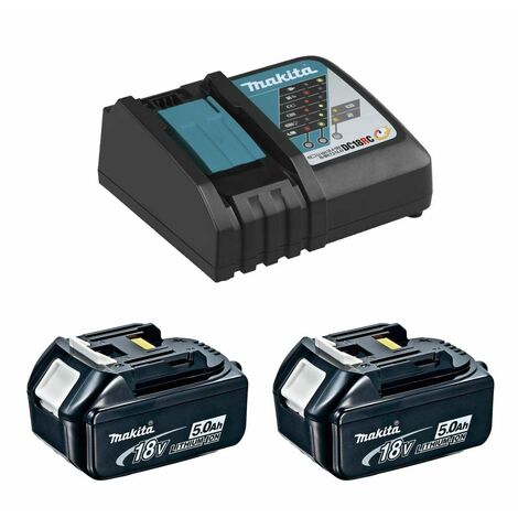 Motosega da potatura Carving a batteria Makita DUC254CZ con Caricabatterie  Rapido DC18RC + 2 batterie Li-Ion 18V 5,0Ah