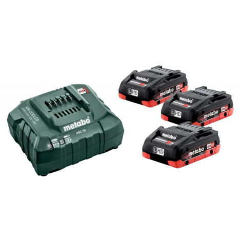 Power Set METABO (3 x 18V 4,0 Ah LiHD + ASC55)