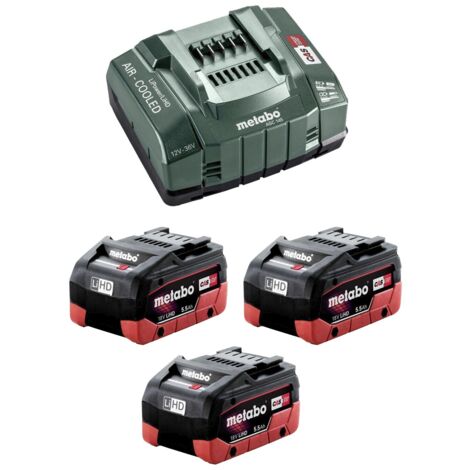 Power Set METABO (3 x 18V 5,5 Ah LiHD + ASC 145)
