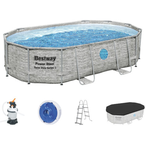 Power Steel Pool-Set 488x305x107 cm Bestway
