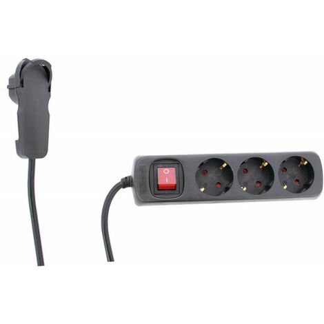 Power Strip 3 Outlet con nero 5m Switch Smart (per 4)