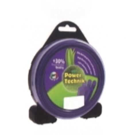 POWER TECHNIK fil violet débroussailleuse ronde diamètre 2,4 mm longueur 15 mt