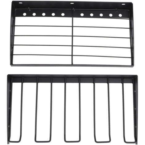 Power Tool Organizer with Drill Holder Wall Mount Strong Load Bearing Iron Space Saving Power Tool Storage Rack for Garage