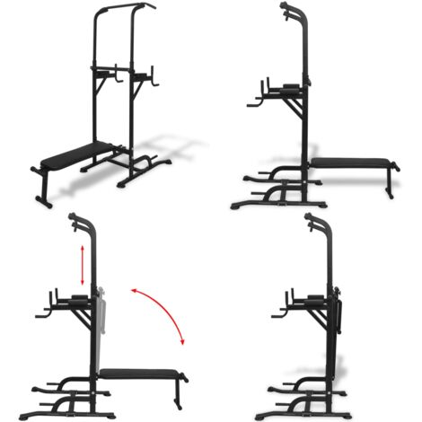 Power Tower mit Sit-Up-Bank - Power Tower -  Herkulesturm - Home & Living
