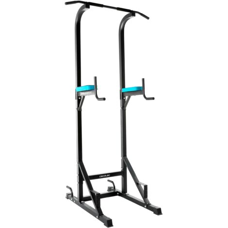 Power tower. Trainingsstation für Krafttraining. Klimmzug- und dipsturm Gepolstert und mit rutschfesten Griffen. Höhenverstellung. Höchstgewicht 120 kg.