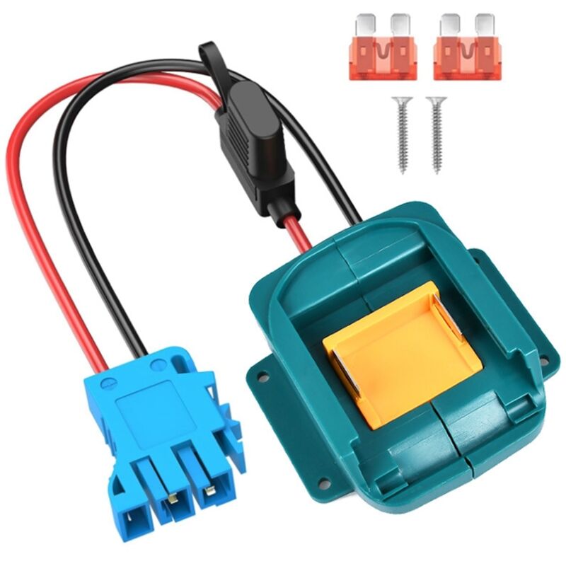 Image of Power Wheel Adapter für 18V Akku mit Kabelbaumstecker & Sicherung Peg-Perego 12 Volt