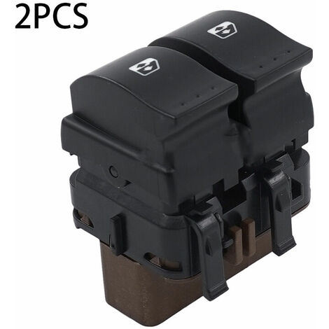 Power Window Switch, Car Power Window Control Switch Driver Side Dual Window Lift Switch Button for Renau-lt Clio Ii B0, B1,