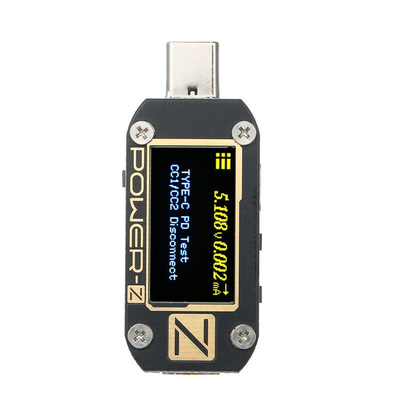 

Asupermall - POWER-Z USB PD Tester Type-C PowerAmp Meter QC3.0 / 2.0 Cargador Voltaje Corriente Ondulacion Dual Type-C KM001C Meter Power Bank