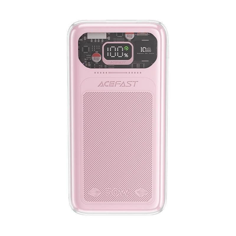Powerbank 10000mAh Sparkling Series charge rapide 30W rose