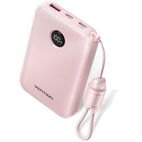 Powerbank 10000mAh Vention FKAP0-C/ 22.5W/ Rosa