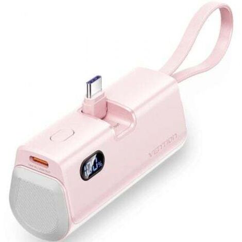 Powerbank 4800mAh Vention FHQP0/ 22.5W/ Rosa