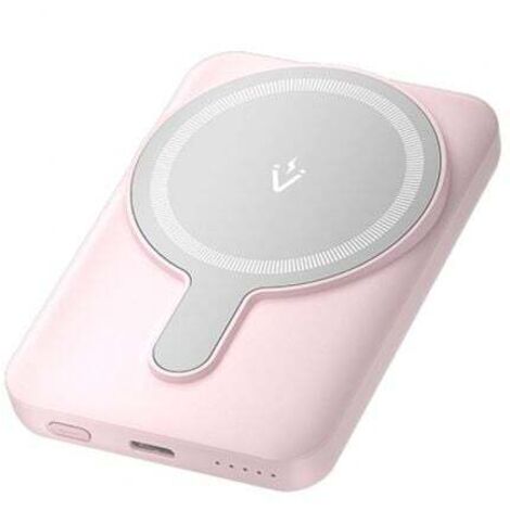 Powerbank 5000mAh Vention FHSP0/ 20W/ Wireless/ Rosa
