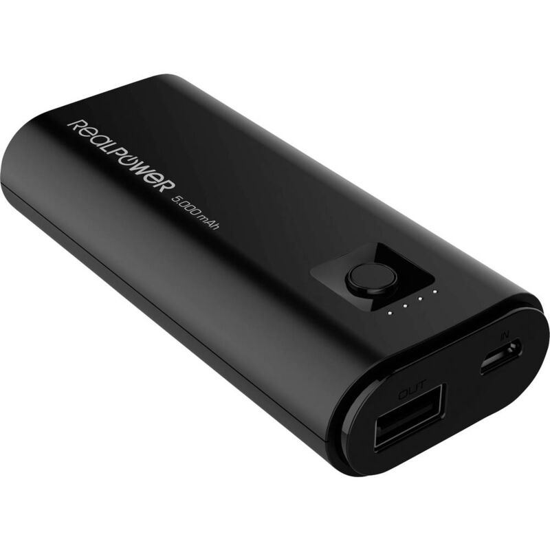 Powerbank (batterie supplémentaire) PB-5000 270314 Li-Ion 5000 mAh 1 pc(s) - Realpower