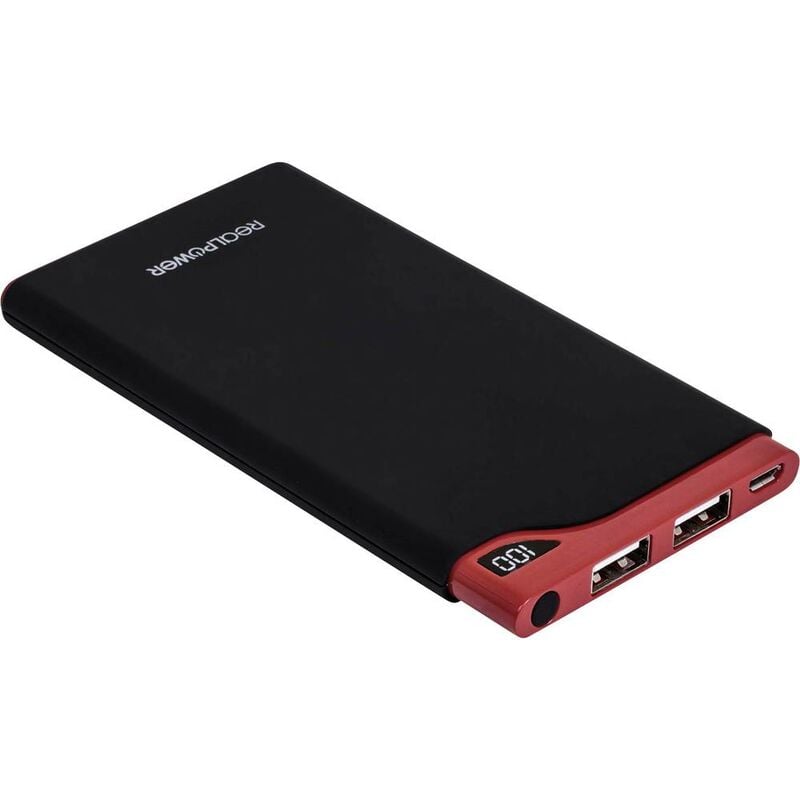 Powerbank (batterie supplémentaire) PB-6000S 218548 LiPo 6000 mAh 1 pc(s) - Realpower