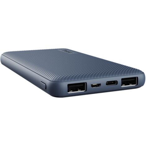 POWERBANK UNIVERSAL TRUST URBAN PRIMO ECO 10000 ULTRAFINA 25028 AZUL 10000MAH - 2 X USB-A - 1 USB-C