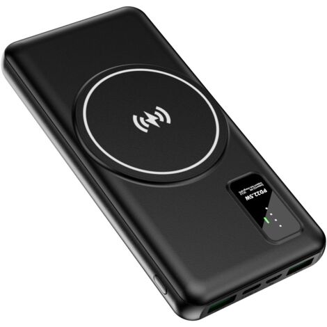Powerbank Wireless PowerBank 10000mAh Externe HandyAkkus Batterie USB Type C   3Kabel 22.5W Ladegerät Kompatibel iPhone Pro Max Samsung iPad Huawei