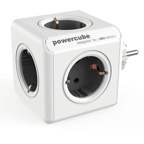 Powercube 5 tomas ALLOCACOC gris