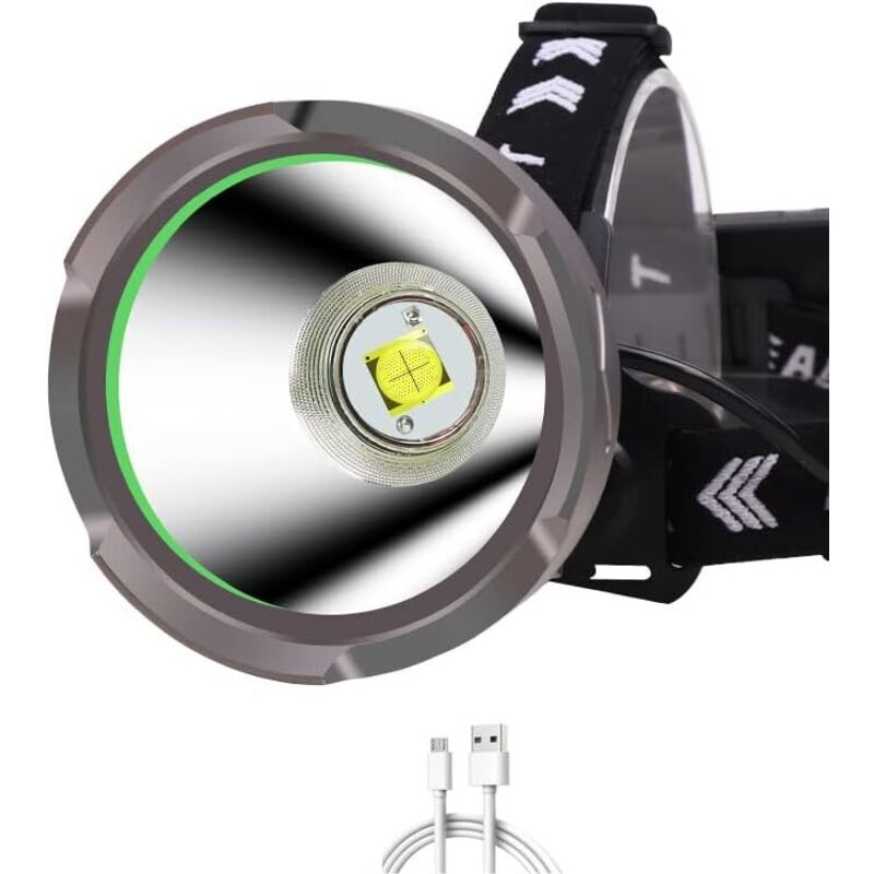 Image of Powerful 15000 Lumen Rechargeable LED Headlamp,&hellip;