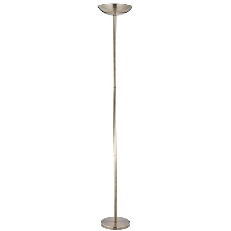 Powerful And Dimmable Antique Brass Floor Lamp Uplighter By Happy