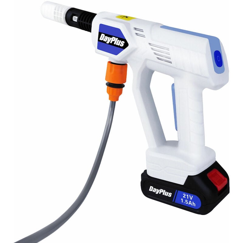 Dayplus - Powerful Cordless Car High Pressure Washer Jet Water Wash Cleaner Gun +1XBattery