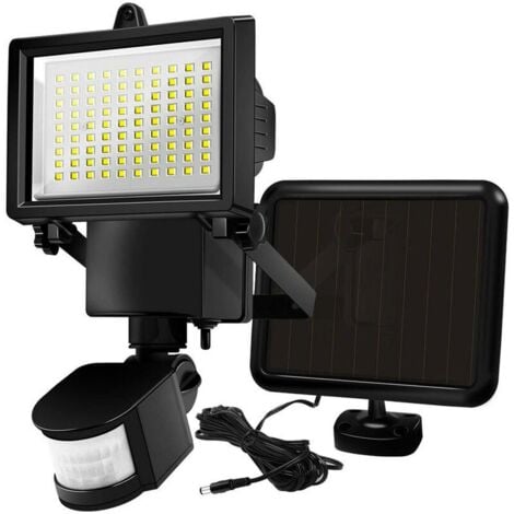 ZVD Powerful solar floodlight with motion sensor - Black