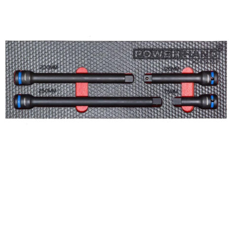 Powerhand KI-E12-S1 1/2 Impact Extension Set 75-250mm in EVA Foam Tray