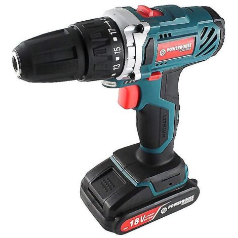 POWERHOUSE atornillador 18v con bateria litio 5 h. maletin , Atornillador eléctrico PH3146 18V con bateria de litioPortabrocas de 0,8 a 10mmTiempo de carga 3 a 5 horas. -Lu