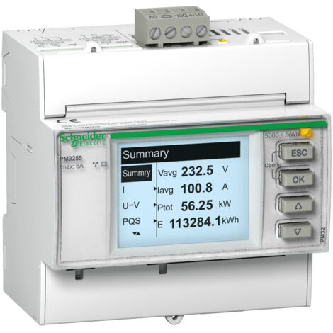 PowerLogic - centrale de mesure - PM3250 - modulaire - Modbus (METSEPM3250)