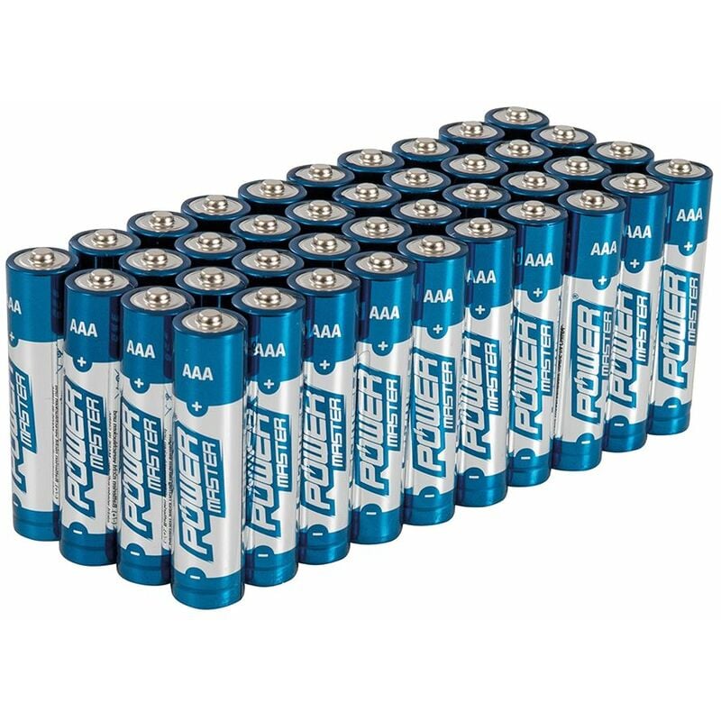 Powermaster AAA Super Alkaline Battery LR03 40pk - 40pk