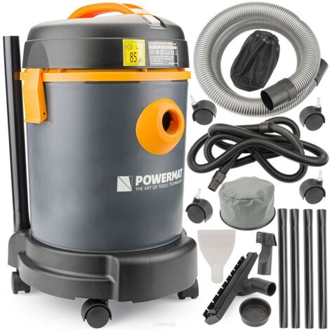 POWERMAT Teichsauger 1600W 25L Poolsauger Poolstaubsauger Trockensauger Pool Reiniger Sauger + Zubehör