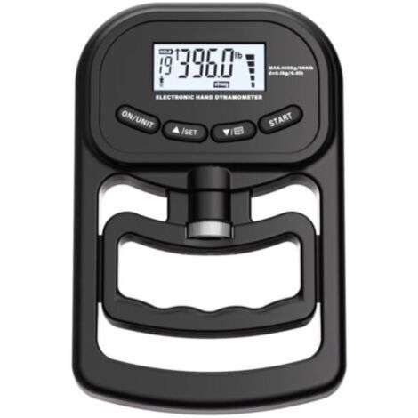 Powermètre numérique à main - 180 kg - Rechargeable - Dynamomètre électronique - Couteau de force de préhension - Entraîneur de force de préhension - Avec écran LCD - Pour le sport, la maison