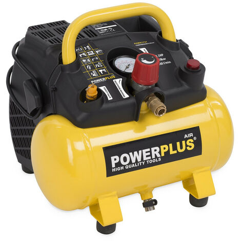 POWERPLUS Compresseur portatif 1100 W 6l - POWX1721