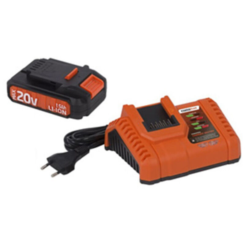 Varo - Pack de batteries 20v (2000mah) + chargeur powerplus powdp9062