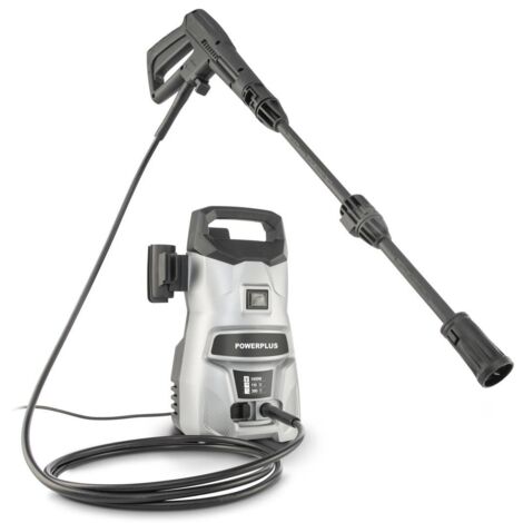 Powerplus Nettoyeur haute pression électrique POWXG90401 - 1400W Nettoyeur de terrasse - 110 bar - 390l/h - tuyau de 3m et accessoires