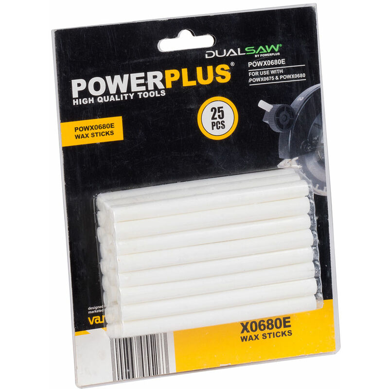 Pack of 25 Wax Sticks POWX0680E - Powerplus
