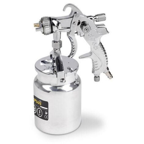 Powerplus Pistolet à Peinture à Air Comprimé POWAIR0110 - Pulvérisateur de 3 bar avec Réservoir de 1 l