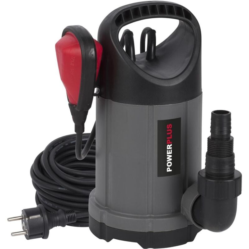 Powerplus - Pompe à Eau Électrique POWEW67902 - Pompe à Eau Submersible de 250 w, Température Maximale de 35°C et Débit de 5000 l/h, Outillage de