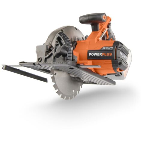 Powerplus Scie Circulaire sans Fil POWDP25200 - Outil à Batterie de 20 V et Ø 165 mm - avec Rail de Guidage - sans Batterie ni Chargeur - avec 1 Accessoire