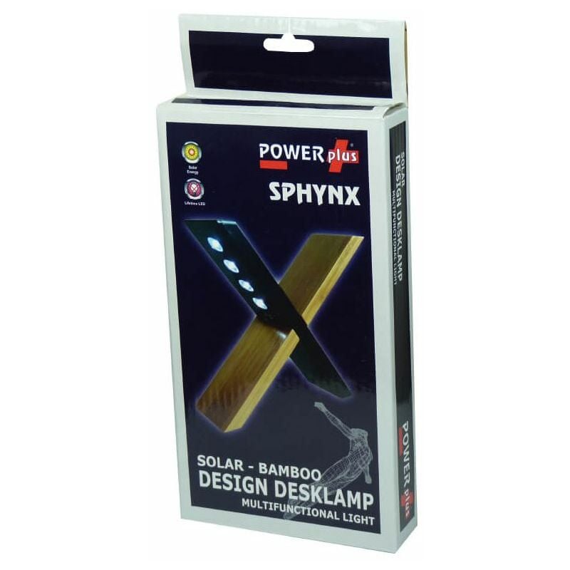 Lampe solaire en bambou multifonctions