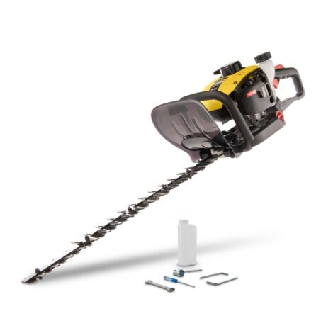 Powerplus Taille-Haie Thermique POWXG2018 - Taille Haie à Essence de 25,4 cc, Lame de 600 mm mm et Écart de 28 mm, Outillage de Jardin pour Couper les Buissons, les Haies et les Plantes