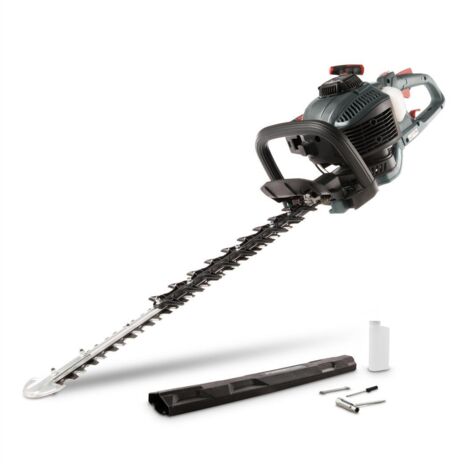Powerplus Taille-Haie Thermique POWXG50300 - Taille Haie à Essence de 22,2 cc, Lame de 610 mm et Écart de 27,5 mm, Outillage de Jardin pour Couper les Buissons, les Haies et les Plantes