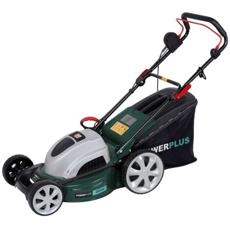 Powerplus Tondeuse Gazon Électrique POWPG10240 - Tondeuse à Gazon de 1800 W et 460 mm Ø, Outil de Jardin