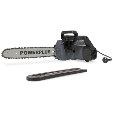 Powerplus Tronçonneuse Électrique POWEG10100 - Élagueuse Électrique de 2000 W, Guide de 350 mm, , Lubrification Automatique de Chaîne, Outillage de Jardin