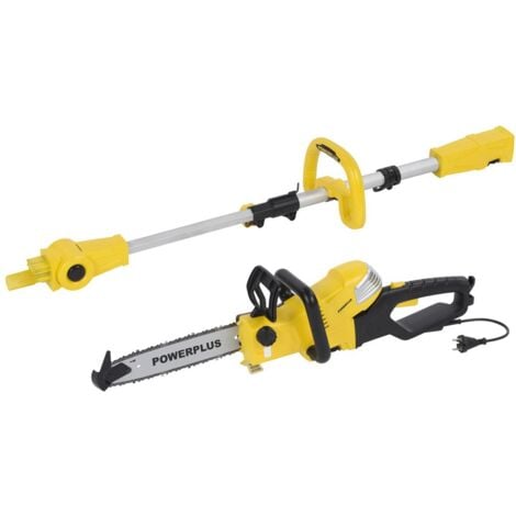 Powerplus - Yellow - POWXG1032 - A balais à charon - Tronçonneuse télescopique - 900w 300mm