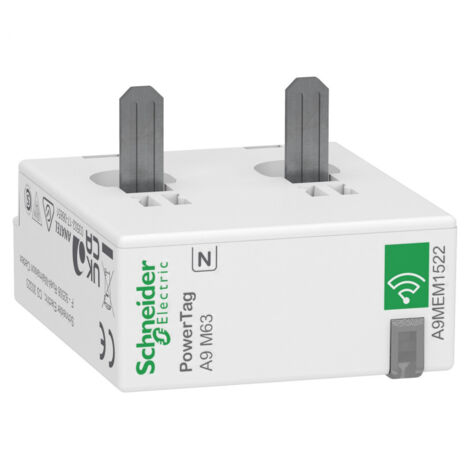 PowerTag - capteur de mesure radio-fréquence - iC60 iID DT60 - 1P+N - 63A - aval